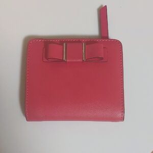 COACH Pink Bow Accent Women's Wallet